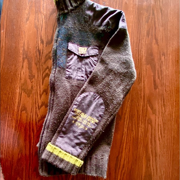 🆓🆓🆓🆓🆓Free Vintage Ribbed Buffalo Zip Cardigan - Picture 2 of 6